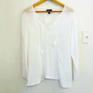 Ralph Lauren Cotton Blouse Size Large